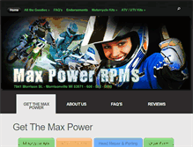 Tablet Screenshot of maxpower-engines.com